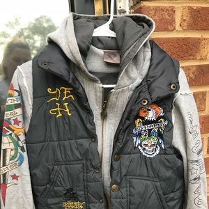 Ed Hardy Boys Hoodie/Jacket. Size M